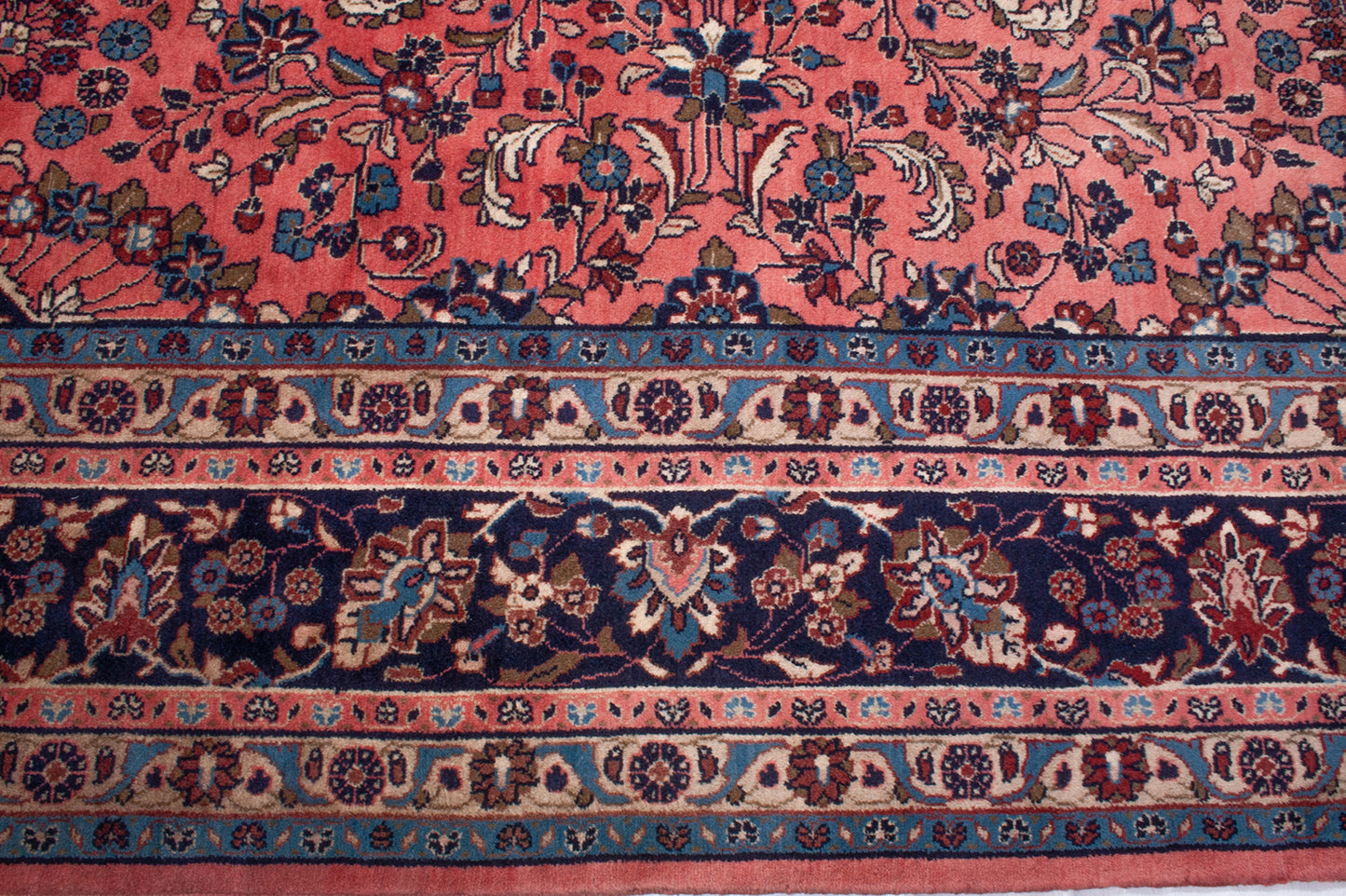 Semi-Antique Persian Mehraban Square Rug
