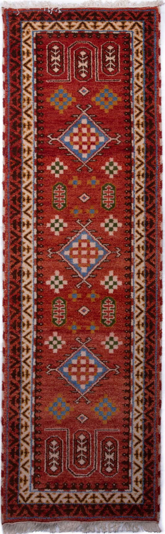 Indian Kazak Runner Rug