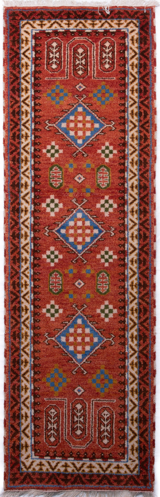 Indian Kazak Runner Rug