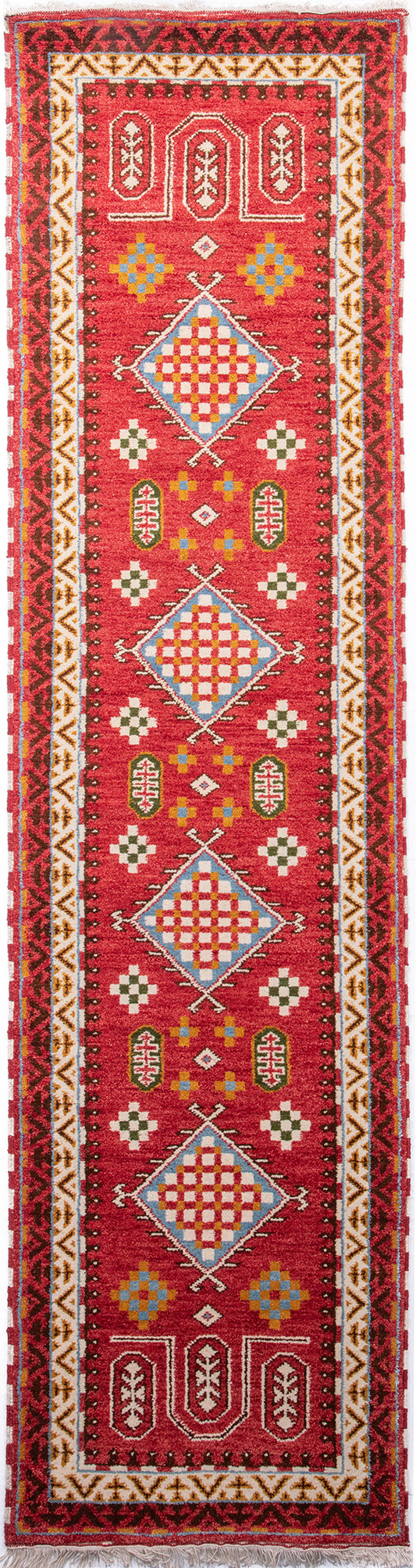 Indian Kazak Runner Rug