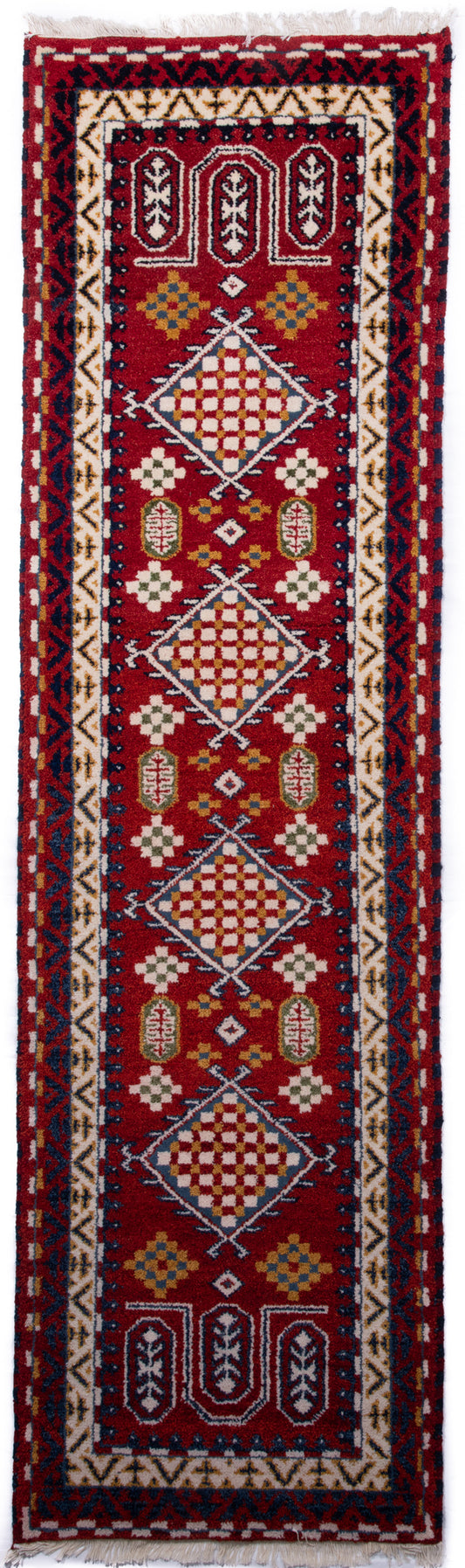 Indian Kazak Runner Rug