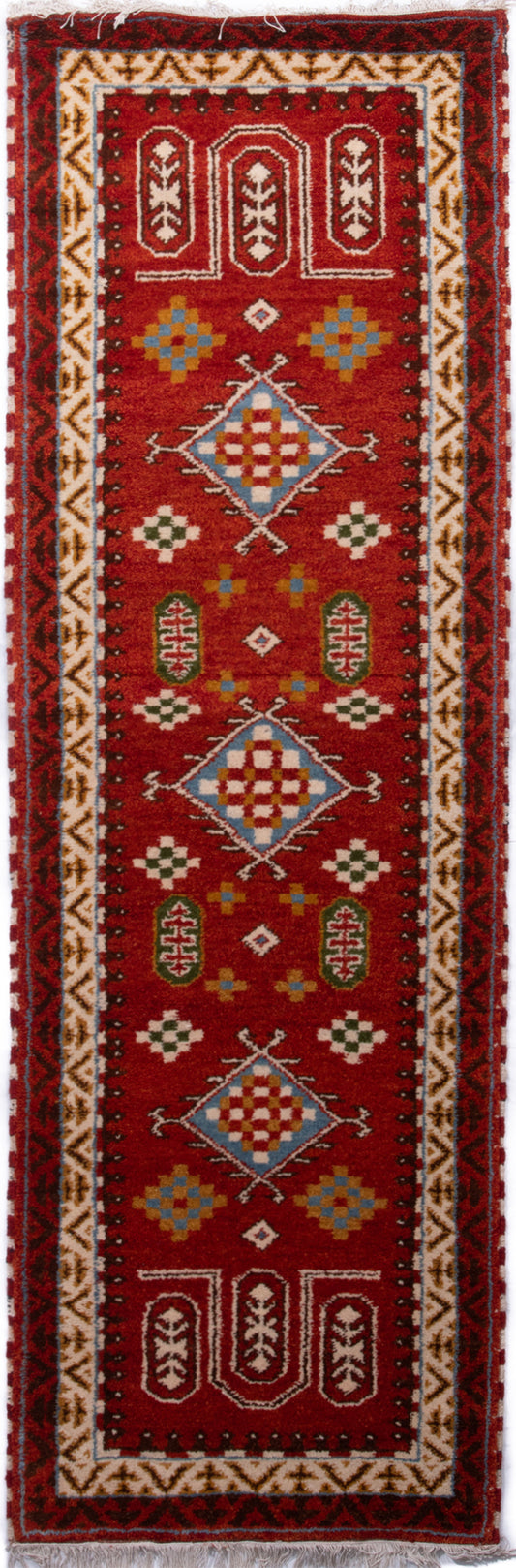 Indian Kazak Runner Rug