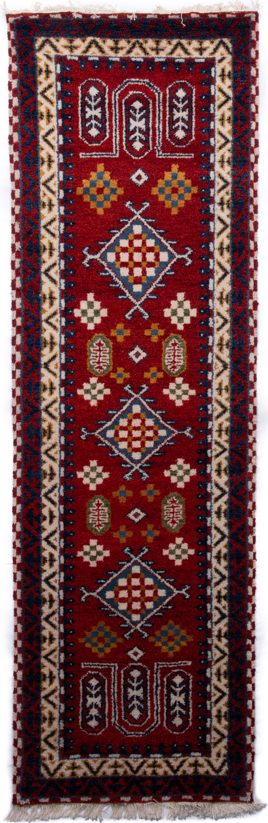 Indian Kazak Runner Rug