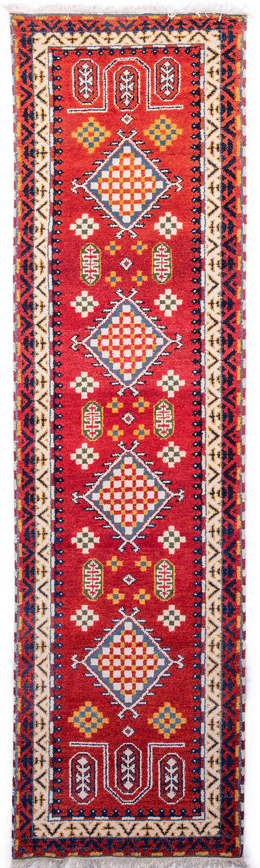 Indian Kazak Runner Rug