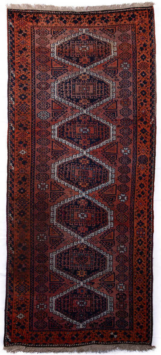 Antique Afghan Ersari Rug
