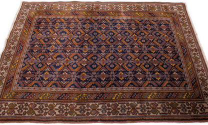 Semi-Antique Afghan Kazak Rug