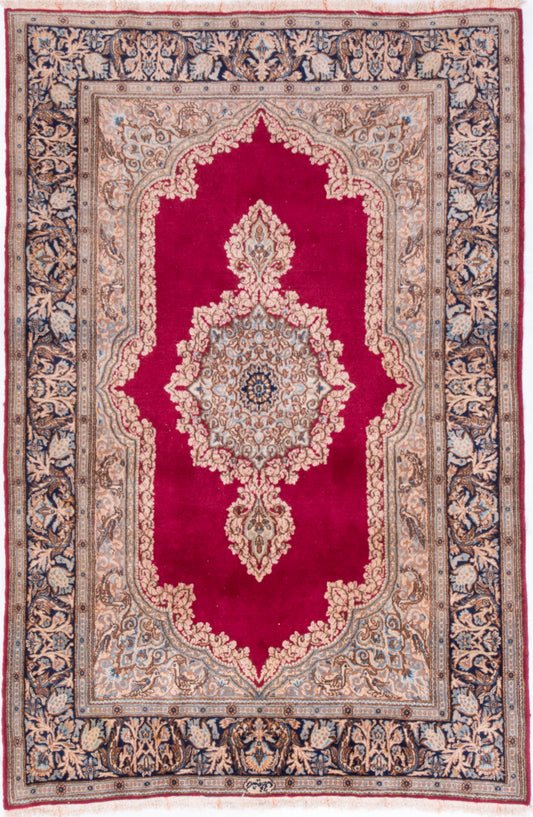Semi-Antique Persian Kerman Rug