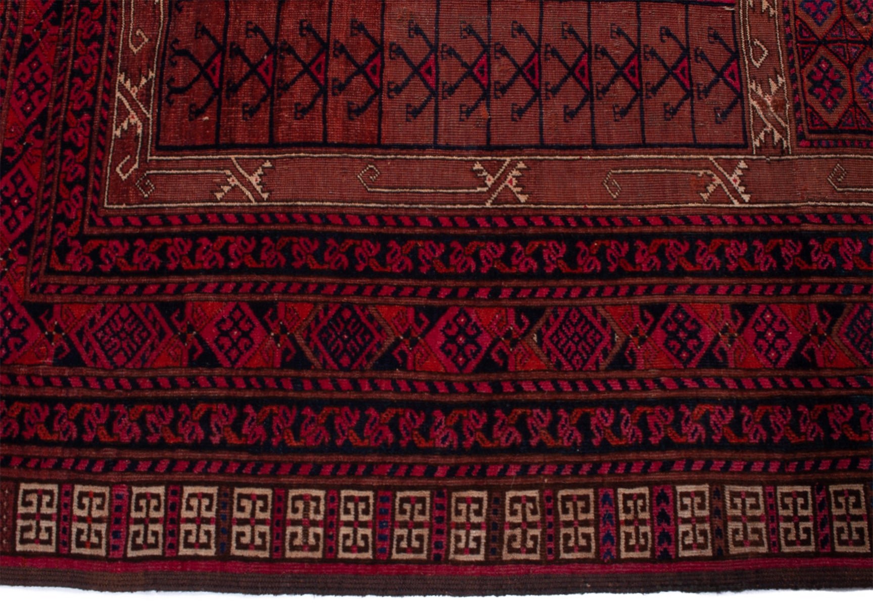 Antique Afghan Kunduz Rug