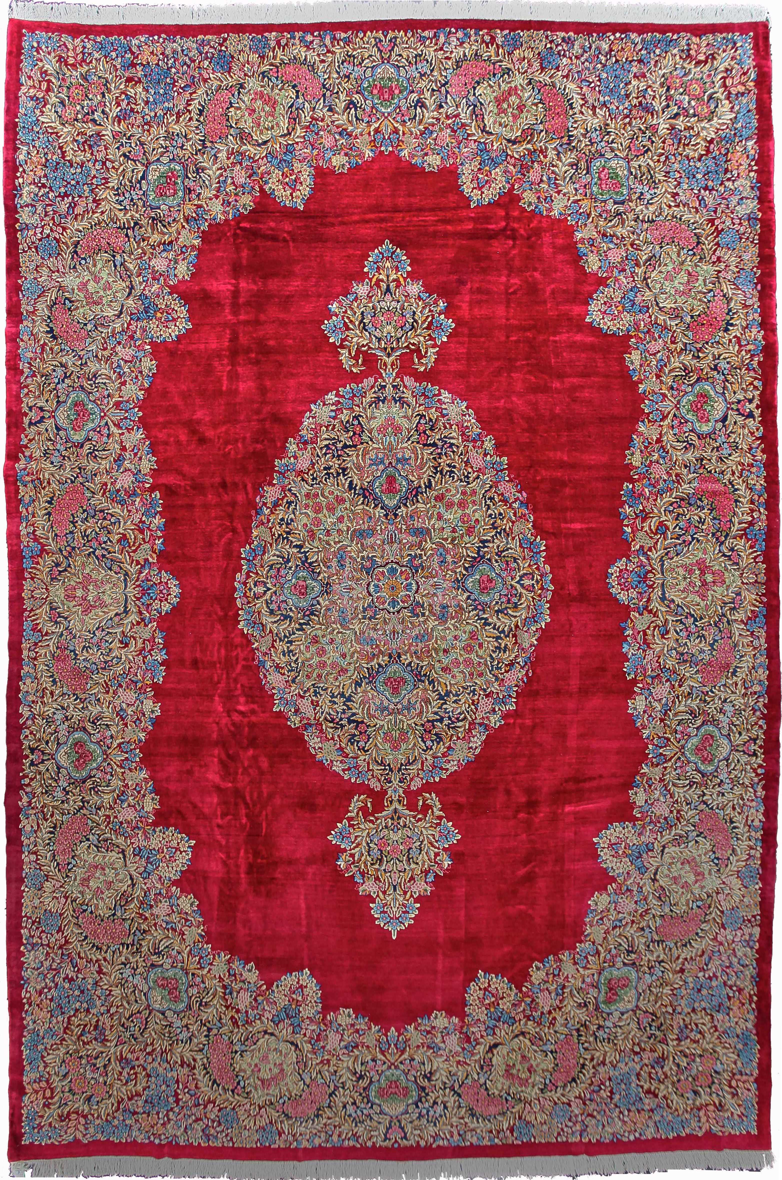 Hand-Knotted Persian Kerman Rug - Ref: 3229 - 508 x 340cm – Little-Persia