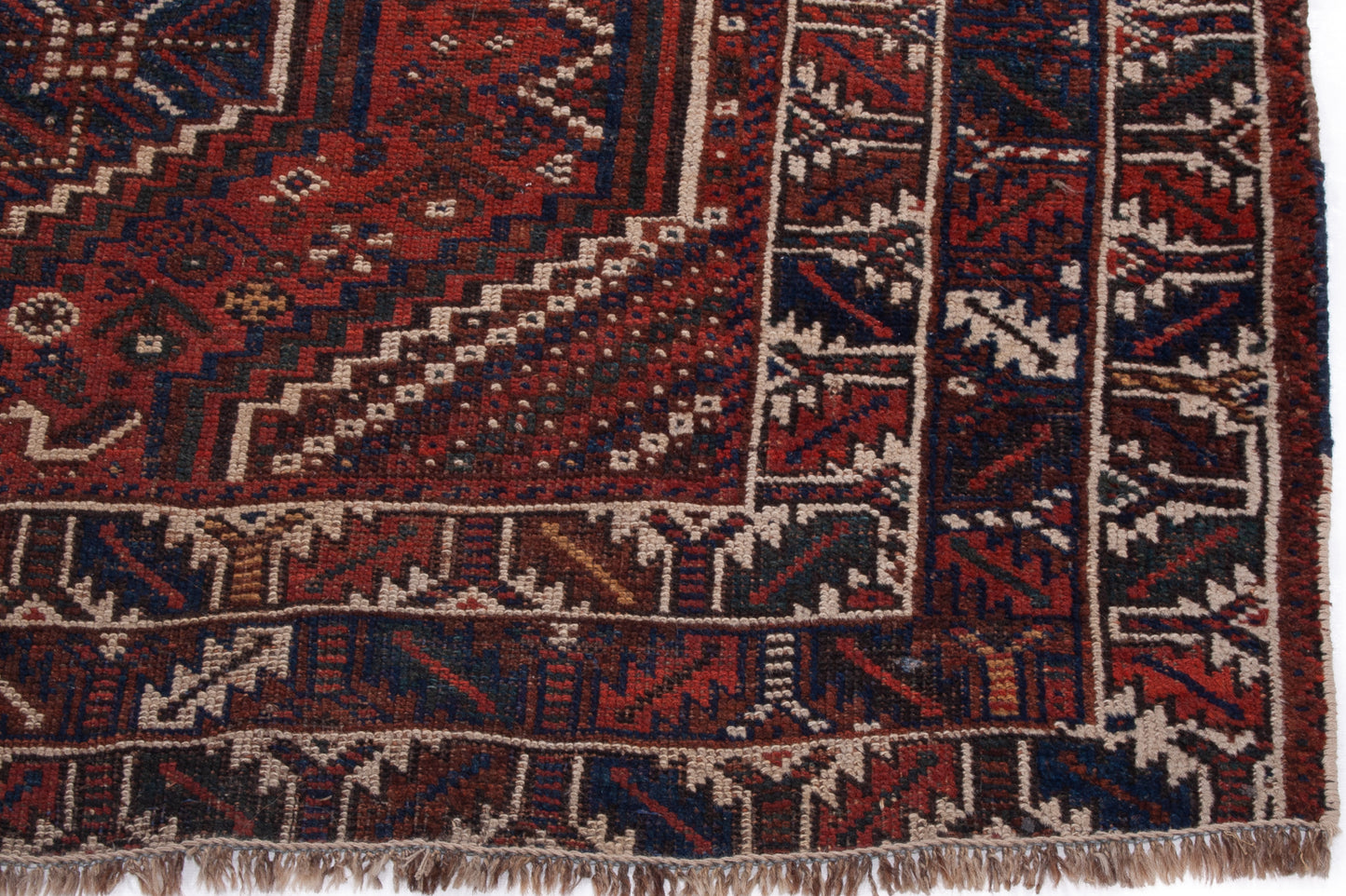 Antique Persian Shiraz Square Rug