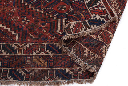 Antique Persian Shiraz Square Rug