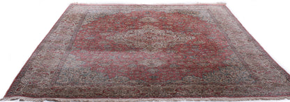 Semi-Antique Indian Kashmir Silk Rug