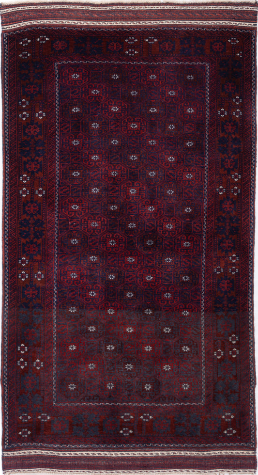 Semi-Antique Persian Turkmen Rug
