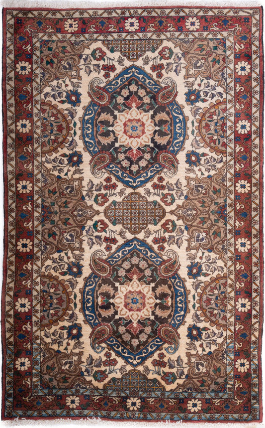 Semi-Antique Persian Varamin Rug