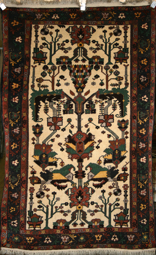 Semi-Antique Persian Ghoochan Rug