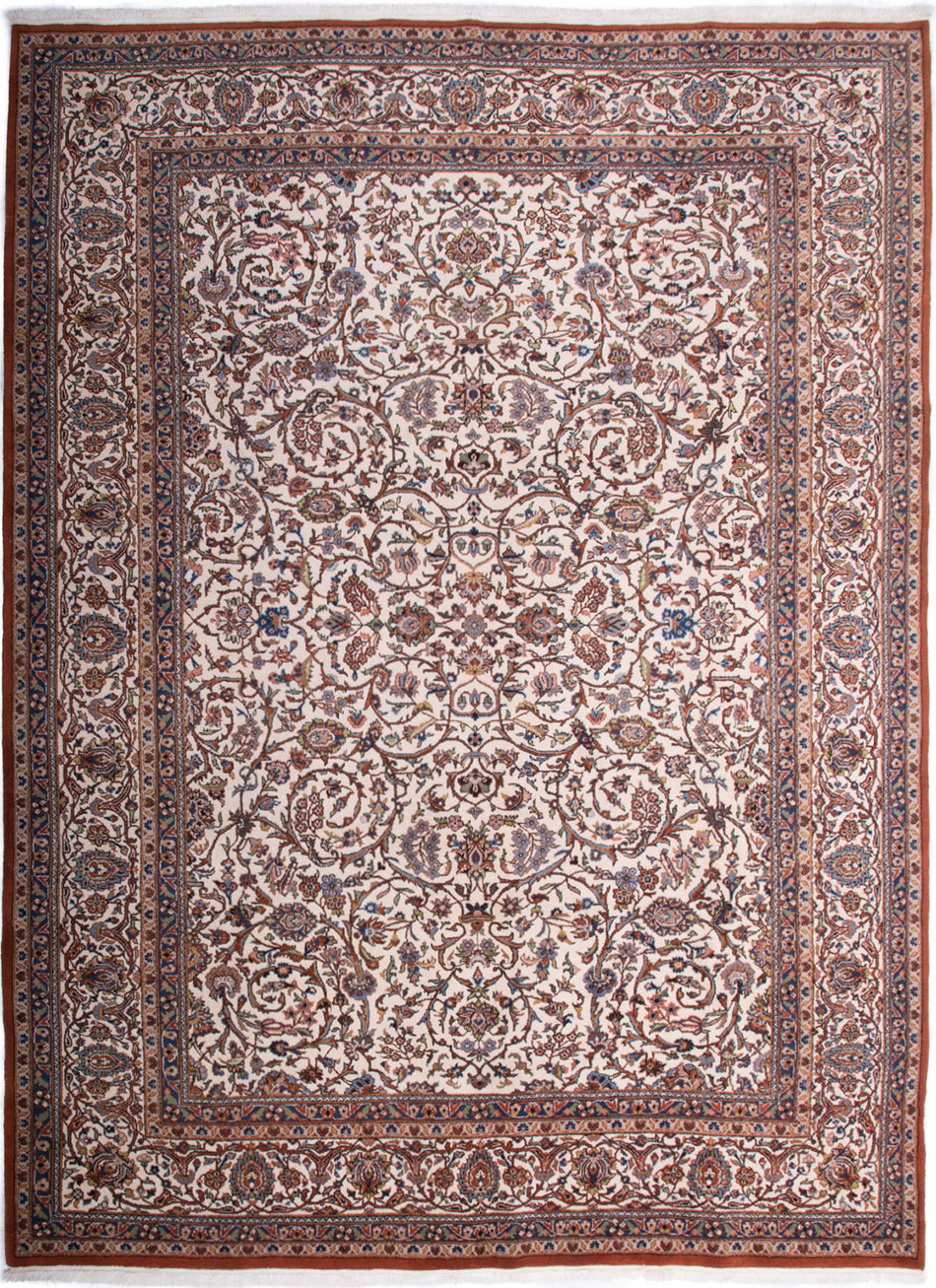 Hand-Knotted Indian Isfahan Rug - Ref: 3335 - 350 x 257cm – Little-Persia