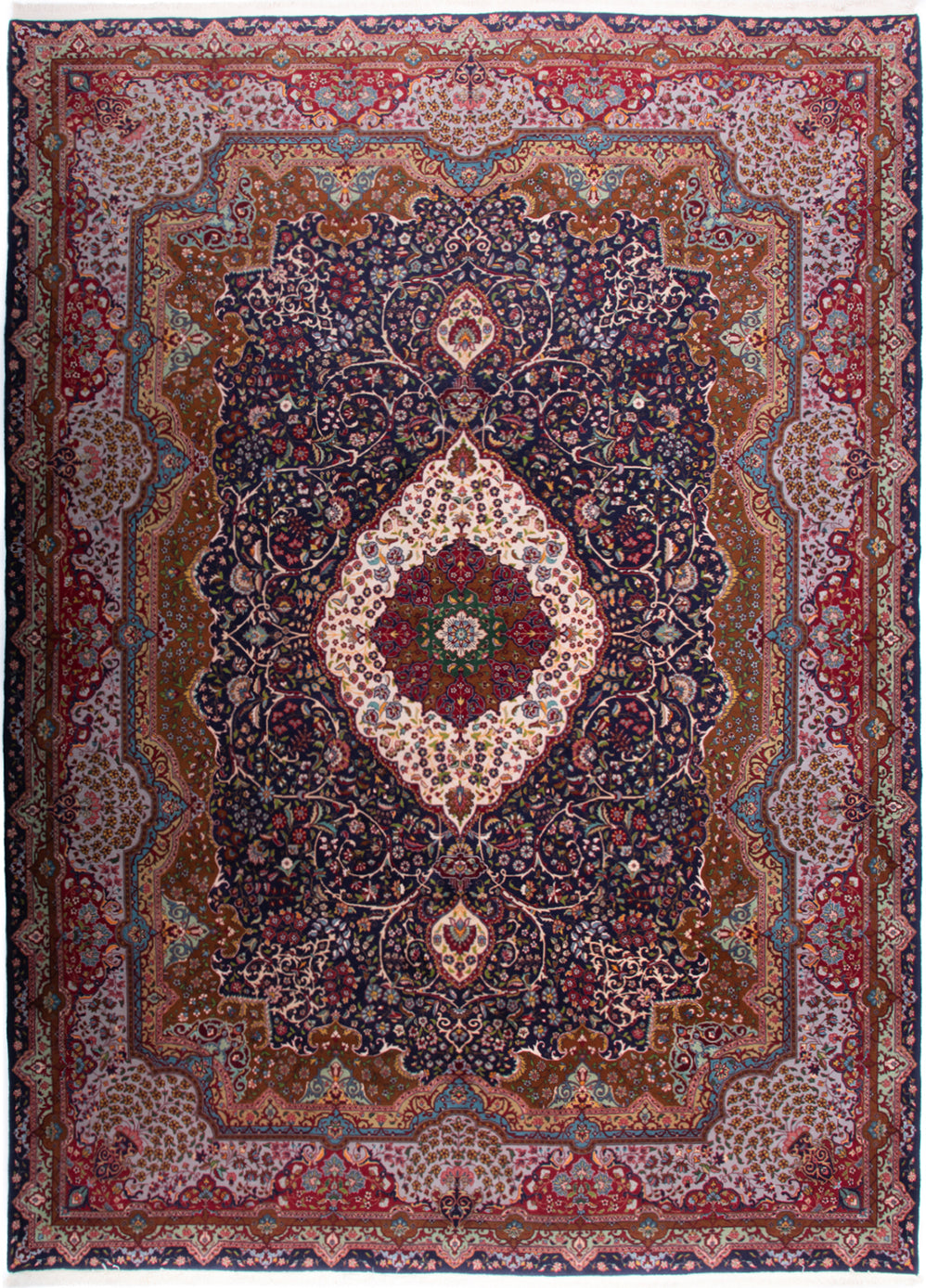 Persian Tabriz Kork Wool Rug