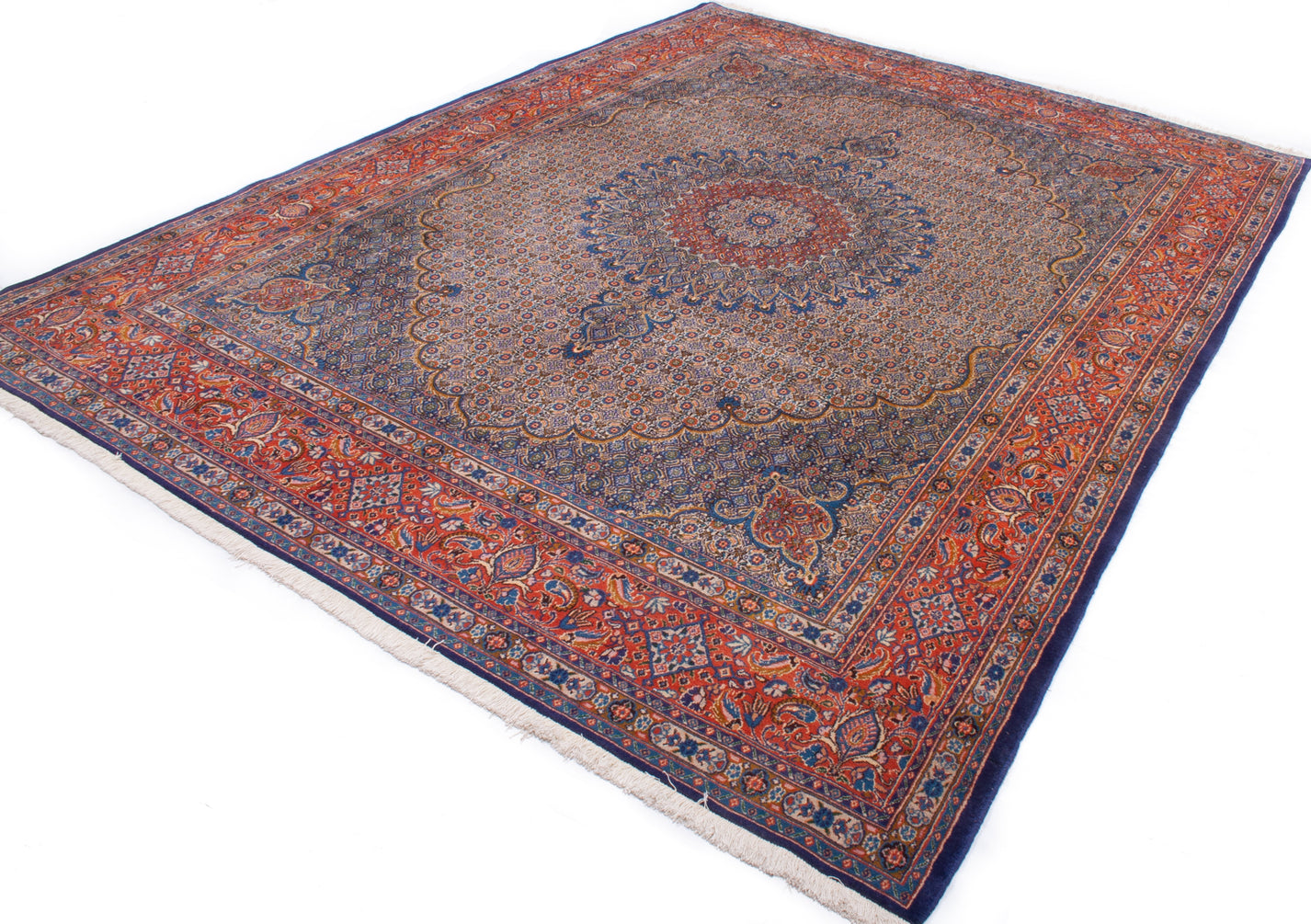 Hand-Knotted Persian Moud Rug - Ref: 3352 - 345 x 251cm – Little-Persia