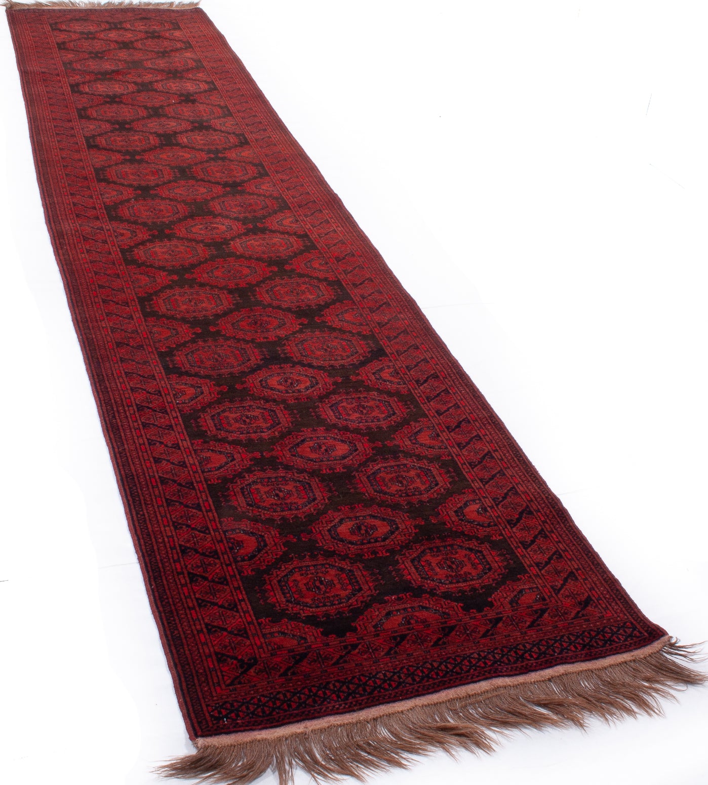 Semi-Antique Afghan Turkmen Rug