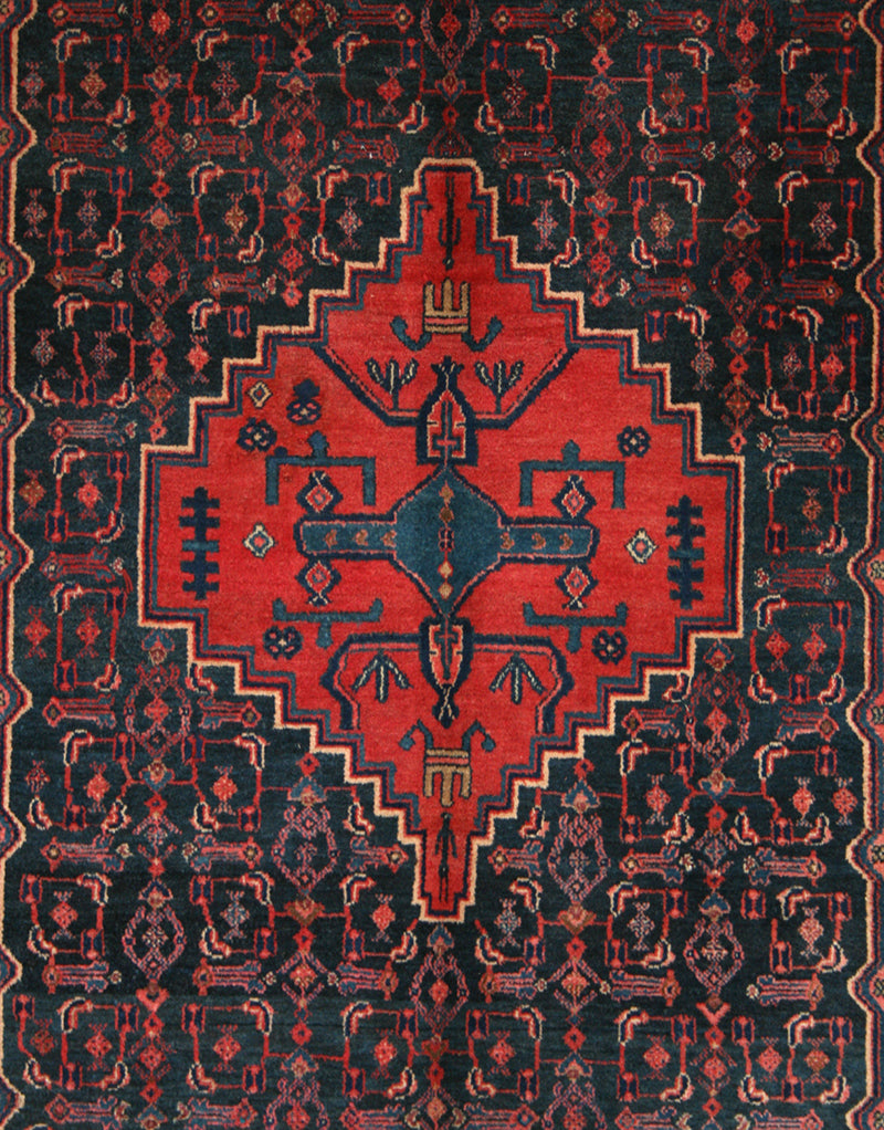 Semi-Antique Persian Nahavand Rug