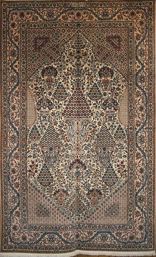 Persian Nain Wool & Silk Rug