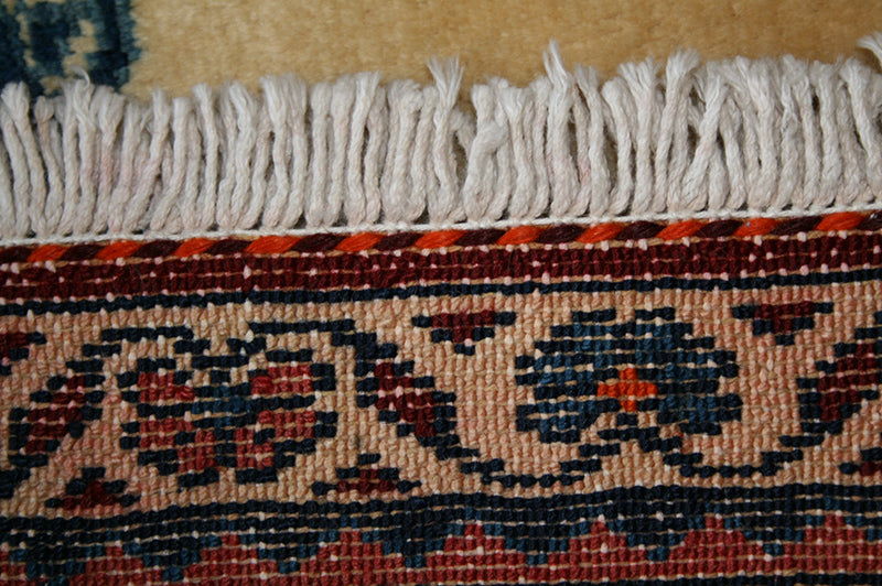 Semi-Antique Persian Heriz Runner Rug