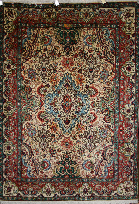 Semi-Antique Persian Tabriz Rug