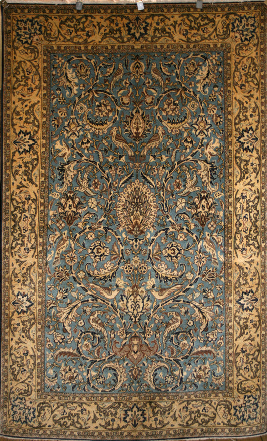 Semi-Antique Persian Qum Rug
