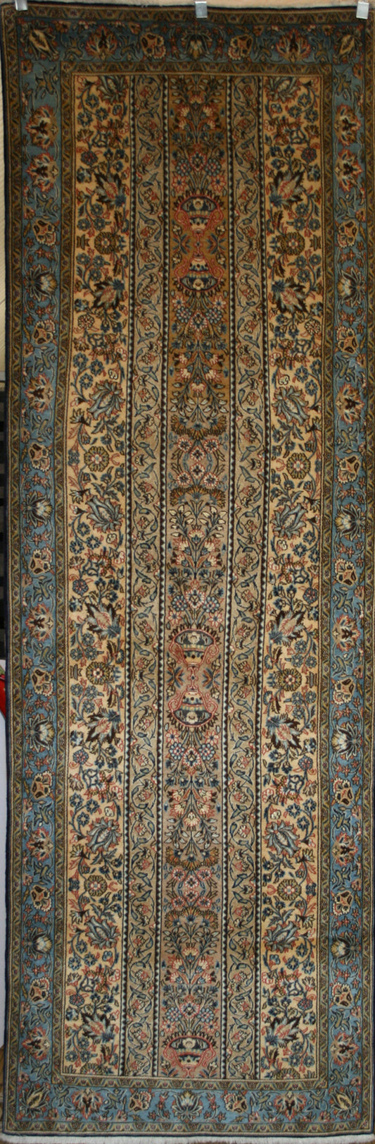 Persian Qum Wool & Silk Runner Rug