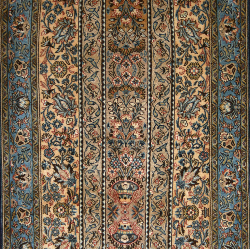 Persian Qum Wool & Silk Runner Rug