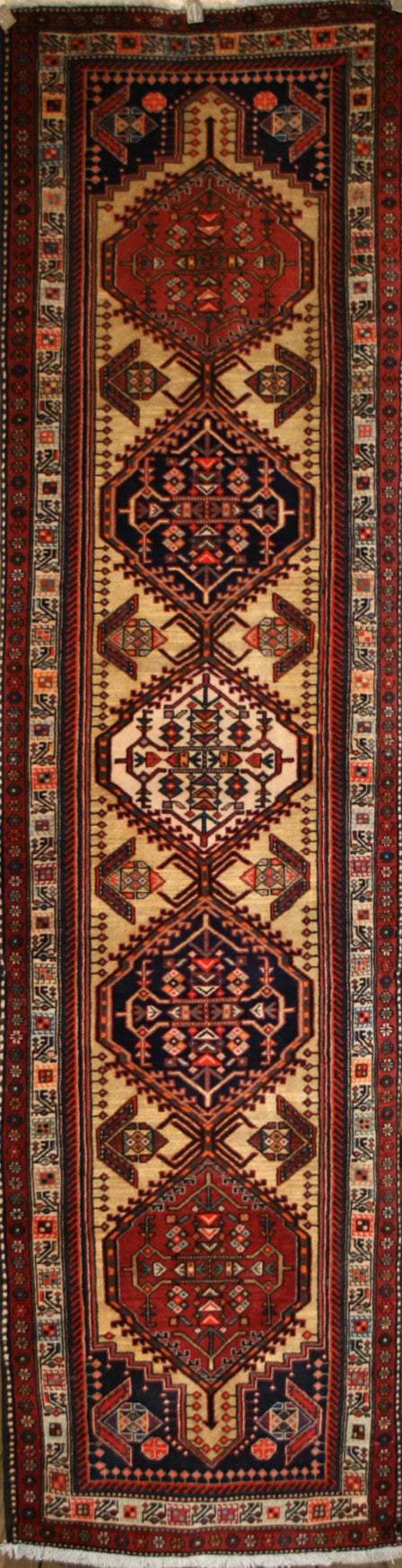 Semi-Antique Persian Arasheh Runner Rug