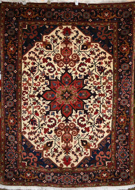 Semi-Antique Persian Heriz Rug