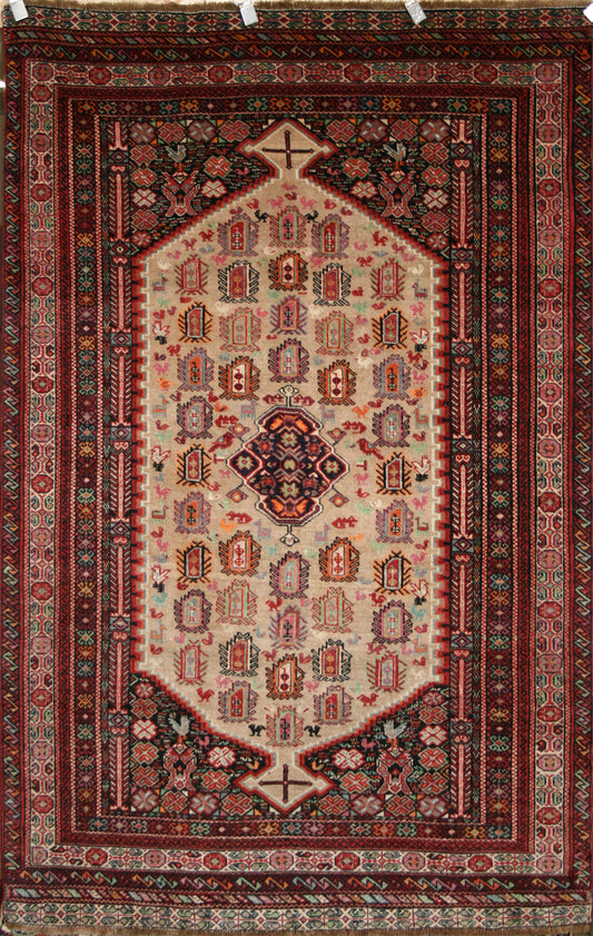Semi-Antique Persian Sarakhes Rug