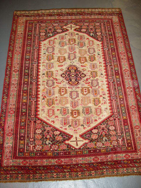 Semi-Antique Persian Sarakhes Rug