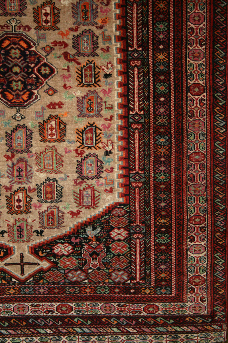Semi-Antique Persian Sarakhes Rug