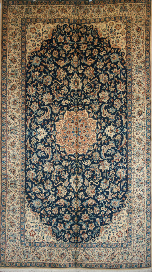 Persian Nain Wool & Silk Rug