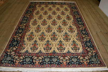 Persian Varamin Wool & Silk Rug