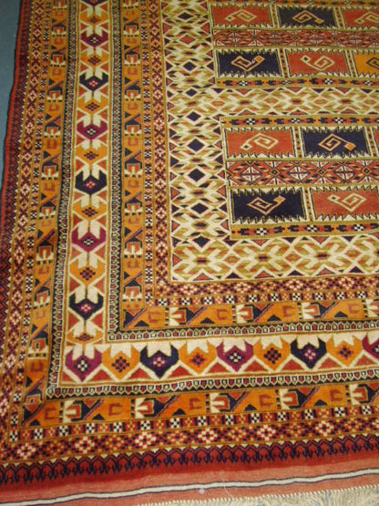 Semi-Antique Afghan Yamout Rug