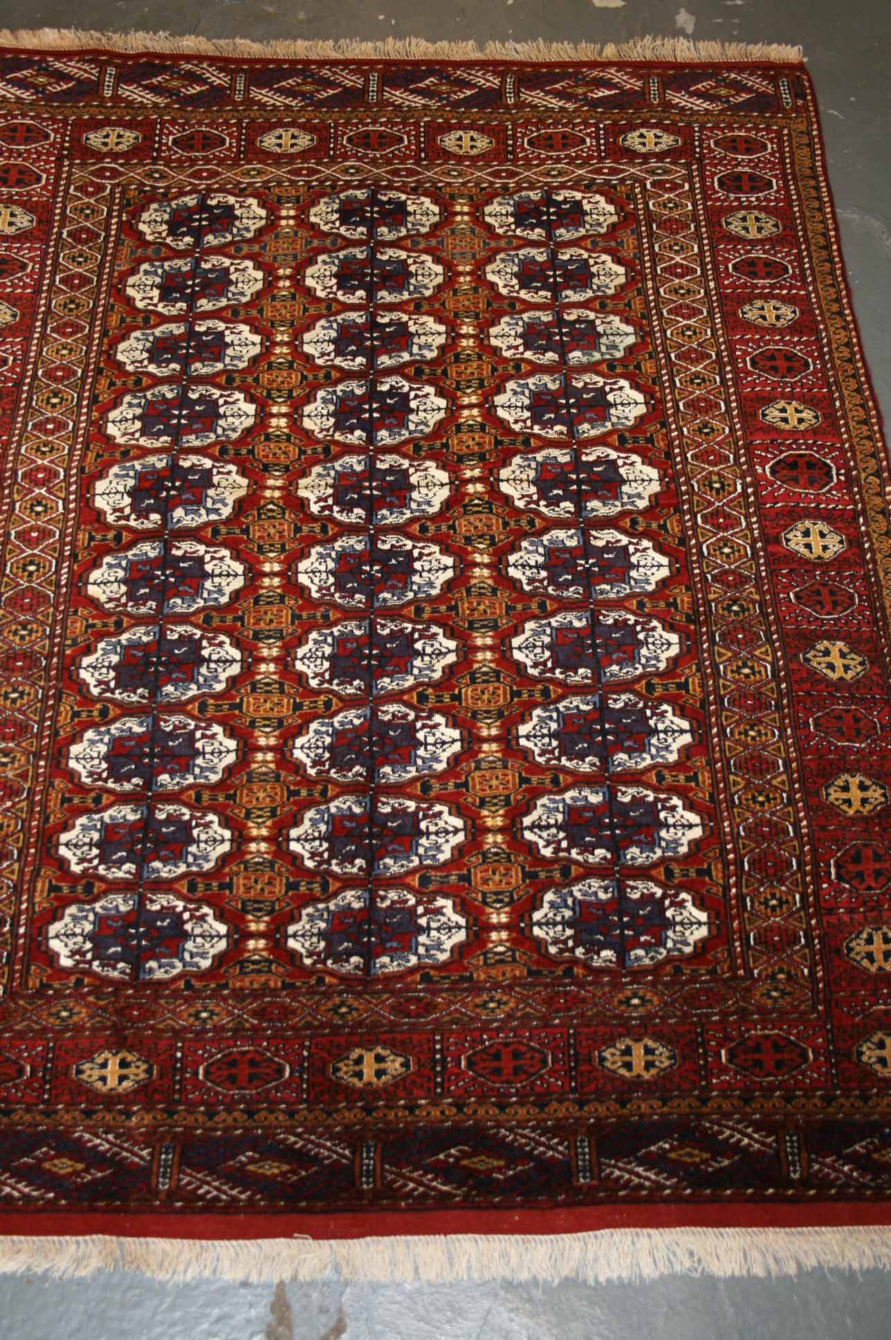 Hand-Knotted Afghan Turkmen Rug - Ref: 933 - 159 x 122cm – Little-Persia
