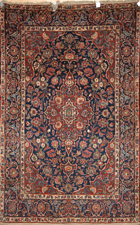 Antique Persian Kashan Rug