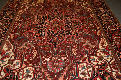 Semi-Antique Persian Heriz Rug